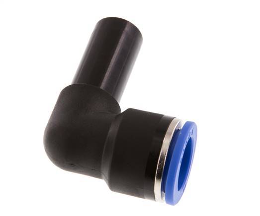 Raccord enfichable coudé à 90 degrés 16mm x 16mm avec bouchon PA 66 NBR