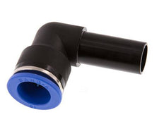 Raccord enfichable coudé à 90 degrés 16mm x 16mm avec bouchon PA 66 NBR
