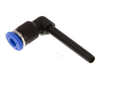 Raccord enfichable coudé 90deg 4mm x 4mm avec manchon long PA 66 NBR enfichable [2 pièces].
