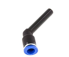 Raccord enfichable coudé 8mm x 8mm 45deg avec manchon long PA 66 NBR enfichable [2 pièces].