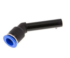 Raccord enfichable coudé 12mm x 12mm 45deg avec manchon long PA 66 NBR enfichable [2 pièces].