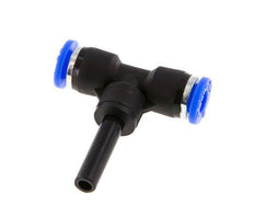 Raccord enfichable en T 6mm x 6mm avec bouchon PBT NBR [2 Pièces].