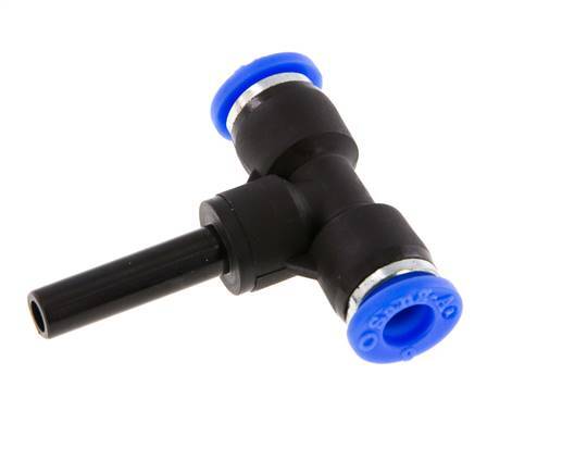 Raccord enfichable en T 6mm x 6mm avec bouchon PBT NBR [2 Pièces].