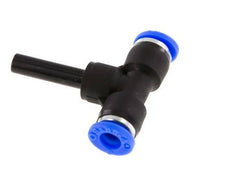 Raccord enfichable en T 6mm x 6mm avec bouchon PBT NBR [2 Pièces].