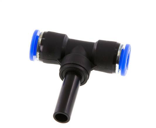 8mm x 8mm Tee Push-in Fitting with Plug-in PBT NBR [2 Pieces]