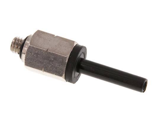 4mm x UNF 10-32 Plug-in Fitting Brass/PA 66 NBR [5 Pieces]