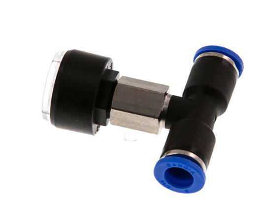 Manomètre 8mm Union Straight 0-10 bar (0-145psi)