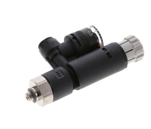 Régulateur de pression pneumatique 4mm - M5 avec manomètre