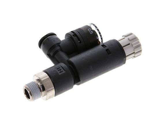 Régulateur de pression pneumatique 6mm - R1/8'' avec manomètre