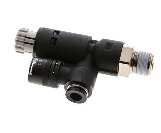 Régulateur de pression pneumatique 6mm - R1/4'' avec manomètre