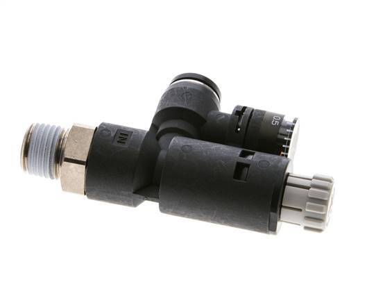 Régulateur de pression pneumatique 8mm - R1/4'' avec manomètre
