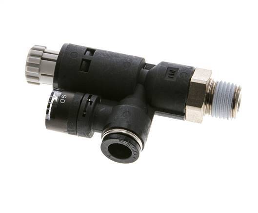 Régulateur de pression pneumatique 8mm - R1/4'' avec manomètre