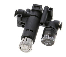 Régulateur de pression pneumatique 4mm avec manomètre