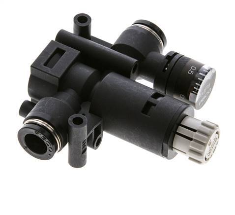 Régulateur de pression pneumatique 8mm avec manomètre