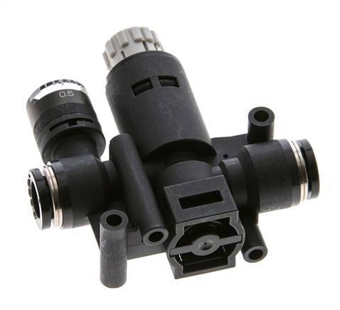 Régulateur de pression pneumatique 8mm avec manomètre