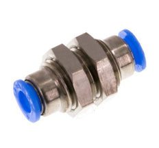 Raccord enfichable 4mm en laiton/PBT NBR Bulkhead Design compact [2 pièces].