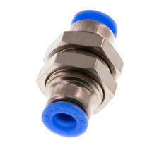 Raccord enfichable 4mm en laiton/PBT NBR Bulkhead Design compact [2 pièces].