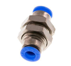 Raccord enfichable 4mm en laiton/PBT NBR Bulkhead Design compact [2 pièces].