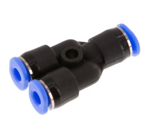 Raccord enfichable en Y 3mm PBT NBR Conception compacte [2 Pièces].