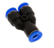 Raccord enfichable en Y 6mm PBT NBR Conception compacte [2 Pièces].