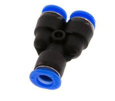 Raccord enfichable en Y 6mm PBT NBR Conception compacte [2 Pièces].