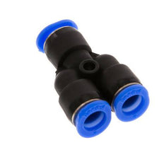 Raccord enfichable en Y 6mm PBT NBR Conception compacte [2 Pièces].