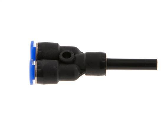 3mm x 4mm Y Push-in Fitting with Plug-in PBT NBR Compact Design [2 Pieces]