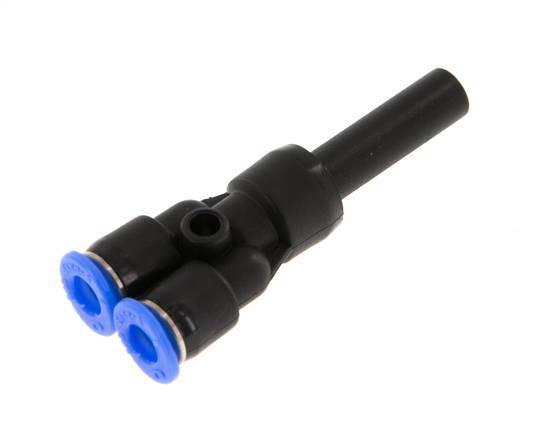 4mm x 6mm Y Push-in Fitting with Plug-in PBT NBR Compact Design [2 Pieces]