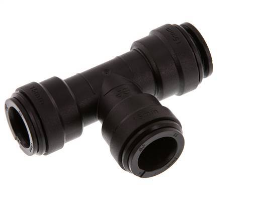 raccord enfichable en T 15mm POM NBR FDA