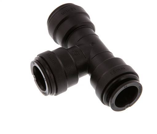 raccord enfichable en T 15mm POM NBR FDA