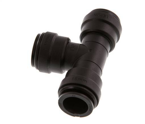 raccord enfichable en T 15mm POM NBR FDA