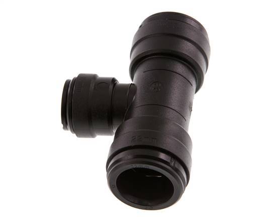 raccord enfichable en T 15mm x 22mm POM NBR FDA