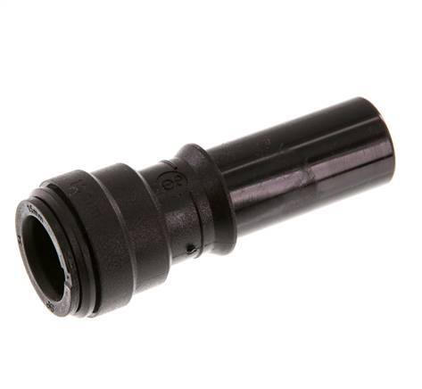 raccord enfichable 15mm x 18mm avec bouchon POM NBR