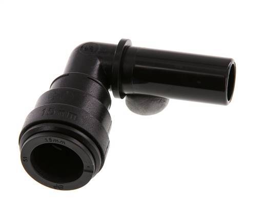 15mm 90deg Elbow Push-in Fitting with Plug-in POM NBR