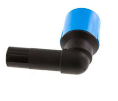 raccord enfichable coudé 90deg 32mm avec bouchon PA/POM NBR