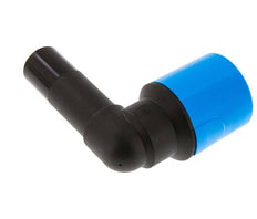 raccord enfichable coudé 90deg 32mm avec bouchon PA/POM NBR