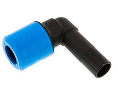 raccord enfichable coudé 90deg 32mm avec bouchon PA/POM NBR