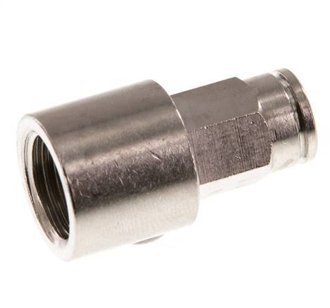 Raccord enfichable 6mm x G1/4'' avec filets femelles Laiton FKM [2 Pièces].