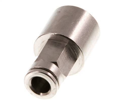 Raccord enfichable 6mm x G1/4'' avec filets femelles Laiton FKM [2 Pièces].