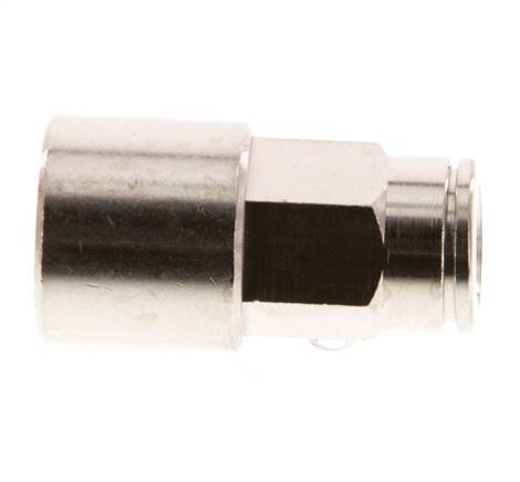8mm x G1/4'' Push-in Fitting with Female Threads Brass FKM [2 Pieces]