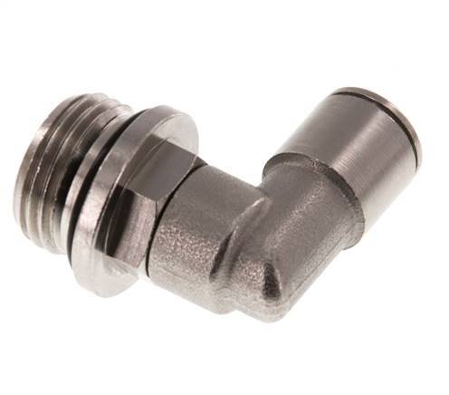 raccord enfichable coudé 90deg 10mm x G1/2'' avec filets mâles Laiton NBR Rotatif