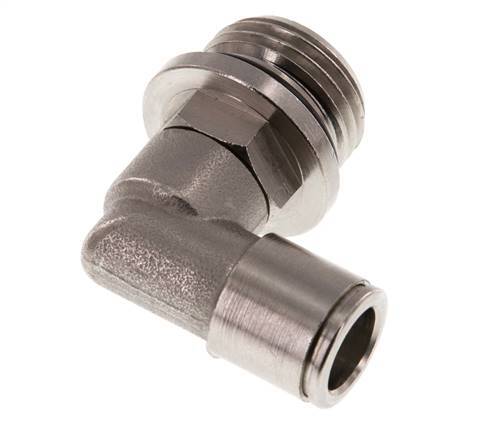 raccord enfichable coudé 90deg 10mm x G1/2'' avec filets mâles Laiton NBR Rotatif