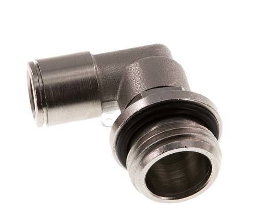 raccord enfichable coudé 90deg 10mm x G1/2'' avec filets mâles Laiton NBR Rotatif