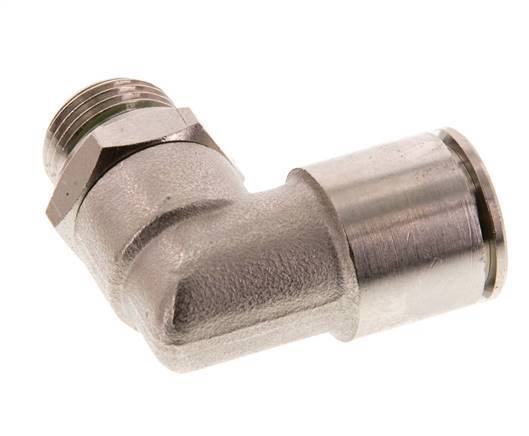 raccord coudé 90deg 14mm x G3/8'' avec filets mâles laiton FKM rotatif