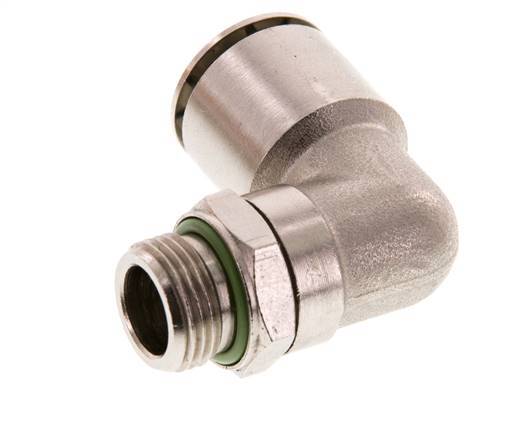 raccord coudé 90deg 16mm x G3/8'' avec filets mâles laiton FKM rotatif