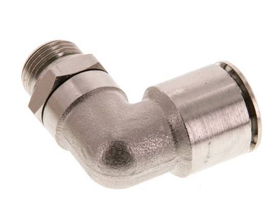 raccord coudé 90deg 16mm x G3/8'' avec filets mâles laiton FKM rotatif