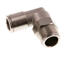raccord enfichable coudé 90deg 10mm x R3/8'' avec filets mâles Laiton NBR Rotatif