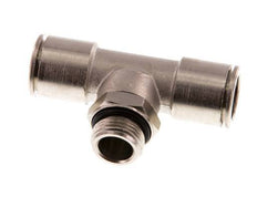 14mm x G3/8'' Inline Tee Push-in Fitting with Male Threads Brass NBR Rotatable