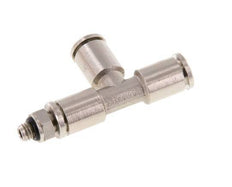5mm x M 5 Right Angle Tee Push-in Fitting with Male Threads Brass NBR Rotatable