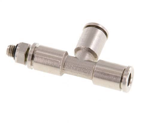 té à angle droit 5mm x M 5 Raccord enfichable à filets mâles Laiton NBR Rotatif